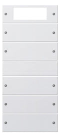GIRA 219527 Wippenset 5fach Plus (2+3) System 55 Reinweiß seidenmatt (lackiert)