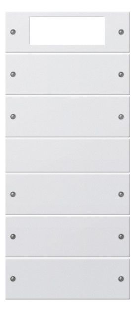 GIRA 219527 Wippenset 5fach Plus (2+3) System 55 Reinweiß seidenmatt (lackiert)