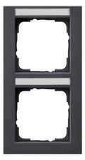 GIRA 110223 Abdeckrahmen 2fach senkrecht BSF E2 Anthrazit