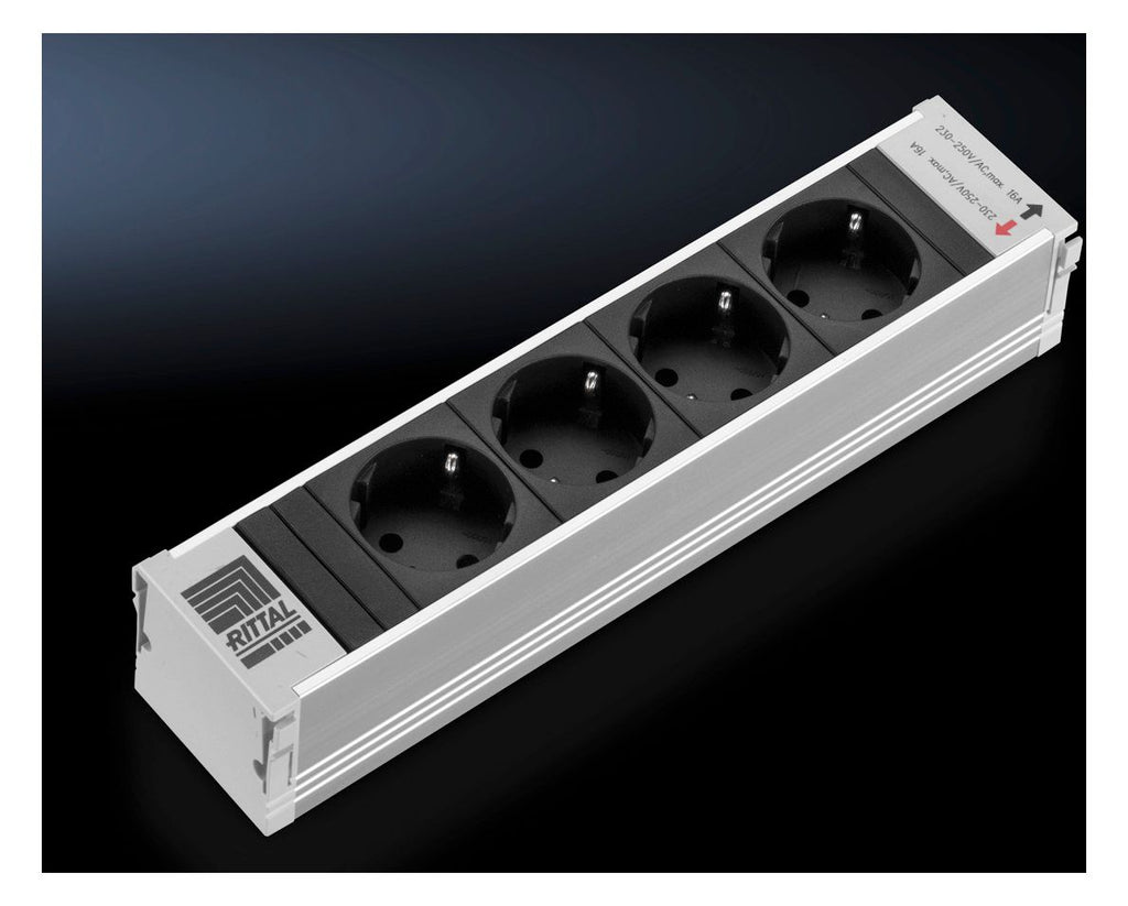 Rittal DK 7856100 PSM 4fach Schuko Einsteckmodul o.Sicherung nicht schaltb.