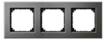 Mert 475314 M-PLAN-Metallrahmen 3fach Rhodiumgrau