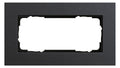GIRA 1002226 Abdeckrahmen 2f o.Mittelst. Esprit Linoleum-Multiplex Anthrazit