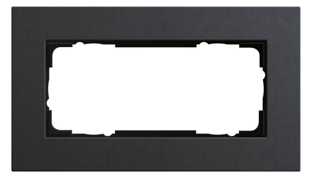 GIRA 1002226 Abdeckrahmen 2f o.Mittelst. Esprit Linoleum-Multiplex Anthrazit