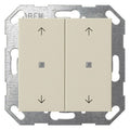 GIRA 517401 Taster Wippe 2fach Pfeile OneKNX System 55 Cremeweiß glänzend