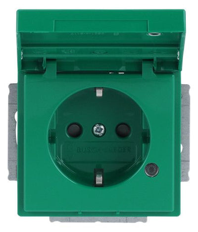 BJ 20 EUKNBL-13-82 SCHUKO Steckdosen-Einsatz gn RAL6032 future