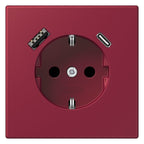 Jung LC1520-15CA255 SCHUKO-Steckd.m.USB Typ AC LC4320M