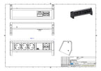 Bachmann 339.1004 DESK 3xSchuko 2xCat5e GST18