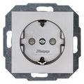 Kopp 940047086 ATHENIS Schuko Steckdose erh.Ber.schutz stahl