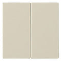 GIRA 537001 Wippe 2fach unbedruckt System 55 Cremeweiß glänzend