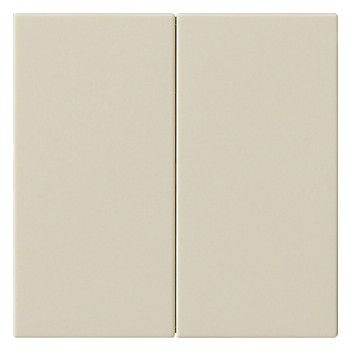 GIRA 537001 Wippe 2fach unbedruckt System 55 Cremeweiß glänzend