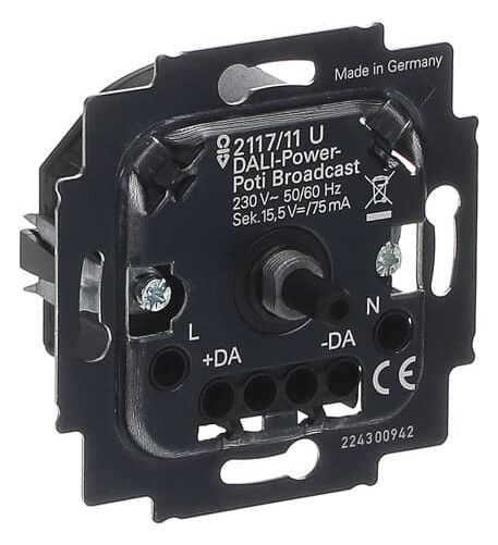BJ 2117/11 U DALI-Power-Poti Broadcast Busch-Dimmer