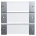 GIRA 213326 Wippenset 3fach BSF System 55 Klar/Farbe Alu