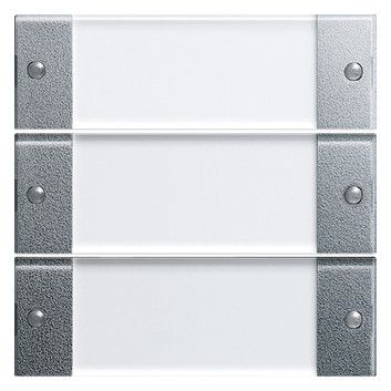 GIRA 213326 Wippenset 3fach BSF System 55 Klar/Farbe Alu