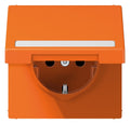 Jung LS1520BFNAKLO SCHUKO-Steckdose m.Schriftfeld u.Klappdeckel orange