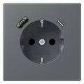 Jung LC1520-15CA202 SCHUKO-Steckd.m.USB Typ AC LC32010
