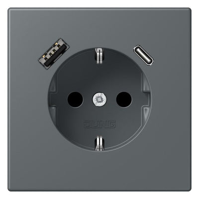 Jung LC1520-15CA202 SCHUKO-Steckd.m.USB Typ AC LC32010