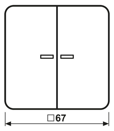 Jung CD595KO5BFLG Wippe Serienschalter m.Lichtleiter bruchsicher lichtgrau