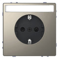 Mert MEG 2302-6050 SCHUKO-Steckdose m.Schrift BRS StK Nickelmetallic
