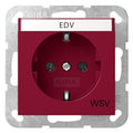 GIRA 4457108 SCHUKO-Steckdose BSF WSV System 55 Rot glänzend