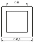 Jung AS581GLGE Rahmen 1fach 80,5x80,5mm Serie AS gelb