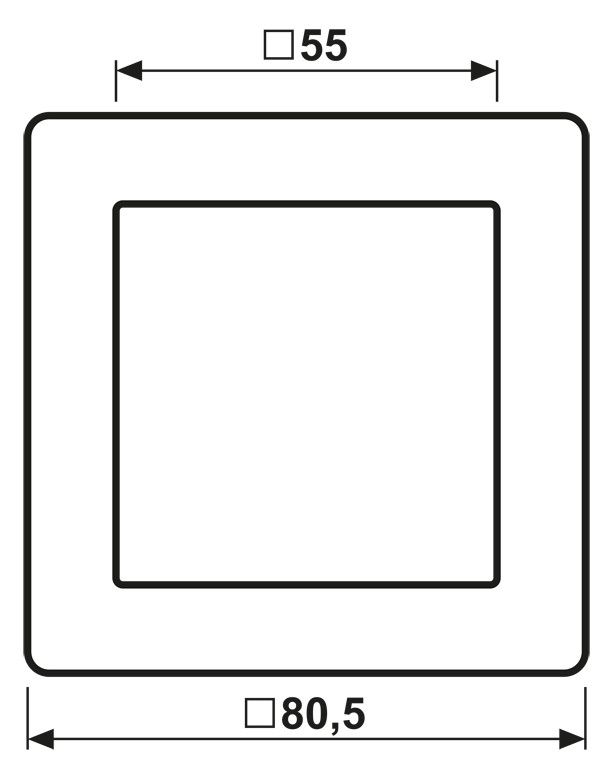 Jung AS581GLGE Rahmen 1fach 80,5x80,5mm Serie AS gelb