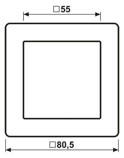 Jung AS581GLGE Rahmen 1fach 80,5x80,5mm Serie AS gelb