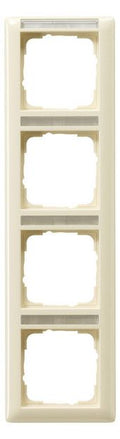 GIRA 111401 Abdeckrahmen 4fach senkrecht BSF Standard 55 Cremeweiß glänzend