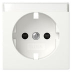 GIRA 492303 Abdeckung SCHUKO-Steckdose BSF+Shutter System 55 Reinweiß glänzend