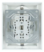 BJ 202 EUJB-83 SCHUKO® Doppelsteckdose volle Abdeckung EBS
