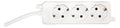 Bachmann 387.274S SELLY 3xSchuko weiß Strom 1,5m Schuko montierbar