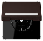 Jung LC1520BFNAKL252 SCHUKO-Steckd.KI m. Klappdeckel m.S