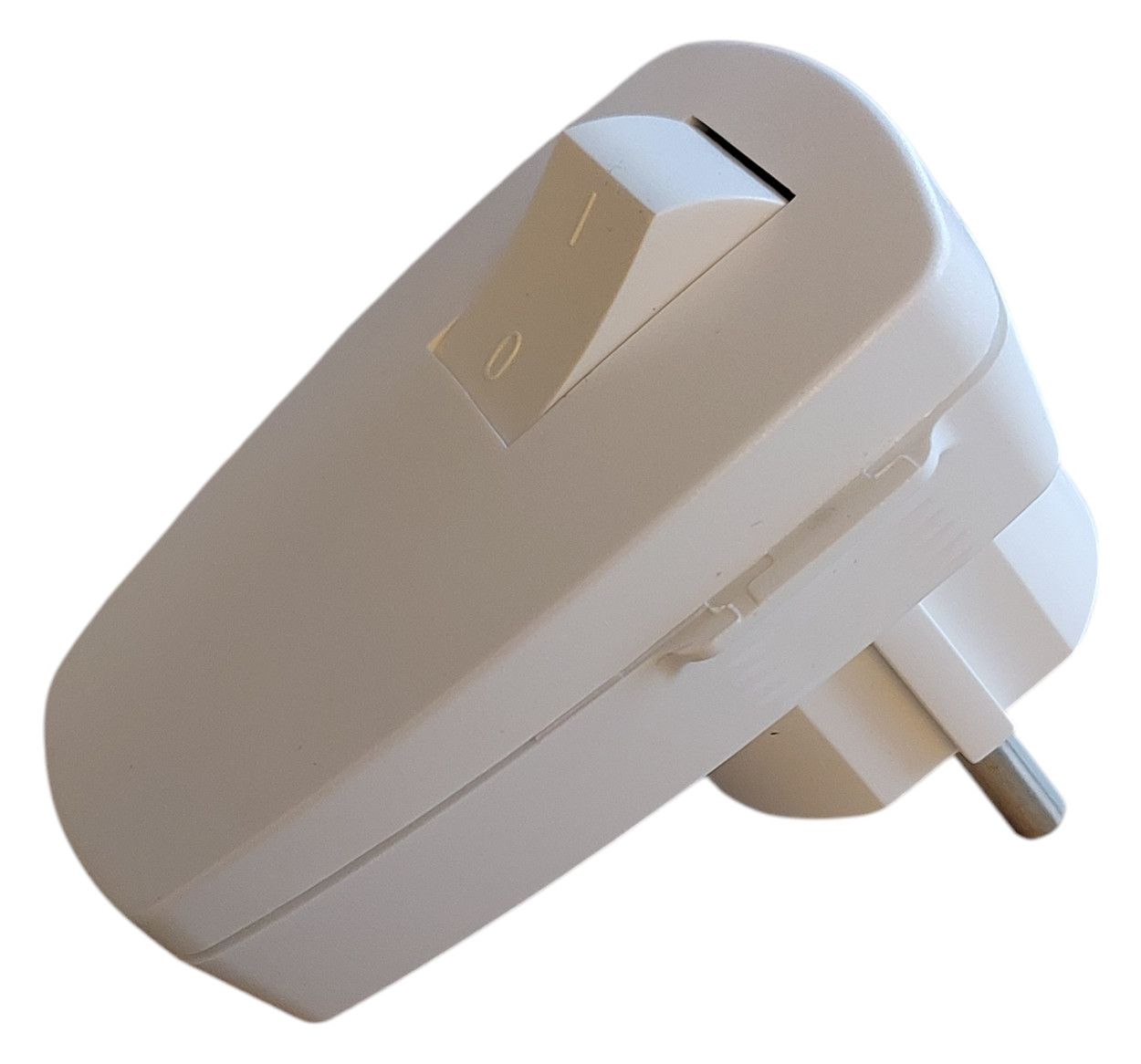 Bachmann 911.271 SCHUKO Winkelstecker weiß m.Schalter
