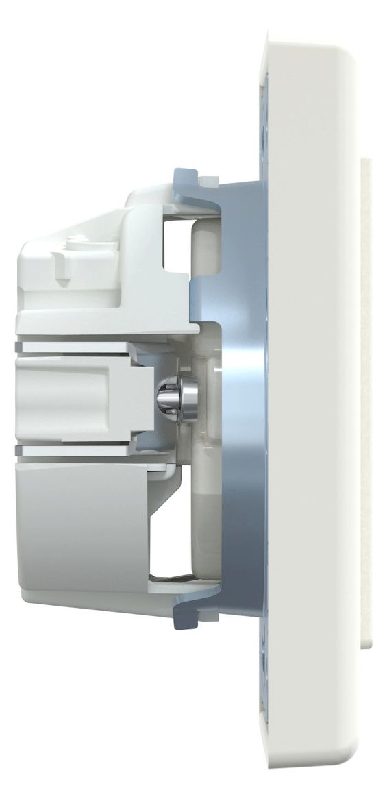 Mert MEG 2401-1419 SCHUKO-Steckdose SK volle Platte polarweiß glänz. M-SMART