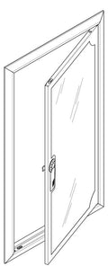 ABN GBRU25TS Blendrahmen m.Sichttüre f.UP-Flachverteiler,2x5-reihig