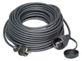 Kopp 147325044 Gummi verl Schuko Gummi Stecker u.Schuko Kuppl.m.25m ltg schwarz