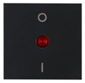 Kopp 491922009 HK07 Flächenwippe 2P m.Linse rot schwarz matt