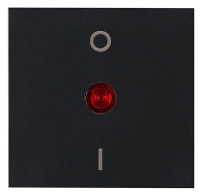 Kopp 491922009 HK07 Flächenwippe 2P m.Linse rot schwarz matt