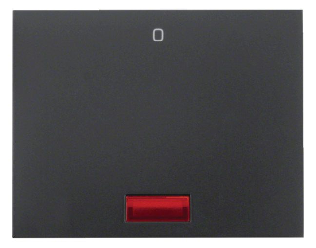 Berker 14177106 Wippe m.Linse rot+ Aufdruck 0 K.1 anthrazit matt
