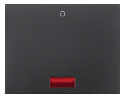 Berker 14177106 Wippe m.Linse rot+ Aufdruck 0 K.1 anthrazit matt