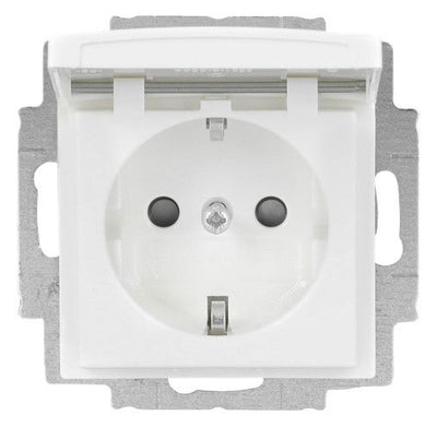 BJ 20 EUKB-914 SCHUKO Steckdose Klappdeckel Bs alpinweiß balance SI