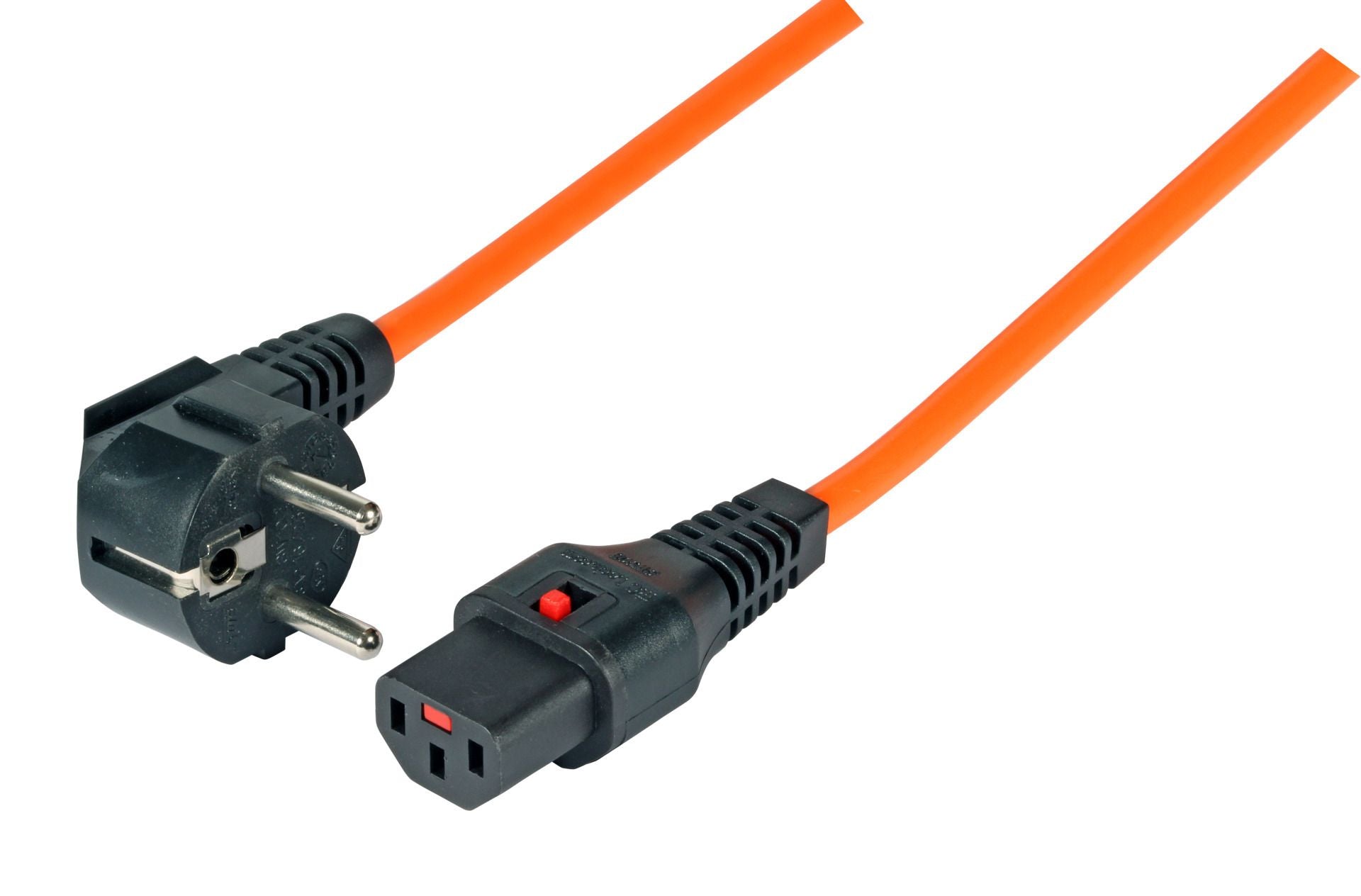 EFB EK600SW.1 Netzkabel Schuko-C13 m.IEC Lock schwarz L:1m