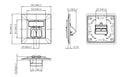 EFB ET-25090 UAE Rahmenset f.2xKeyst ET-25090