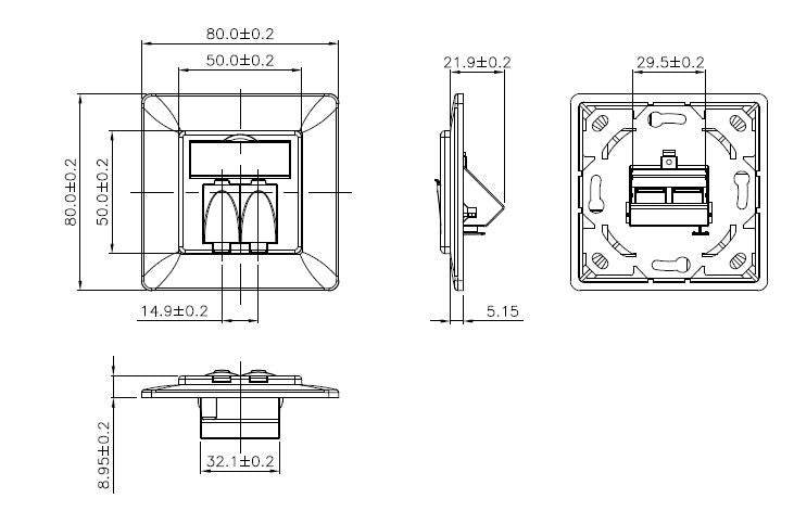 EFB ET-25090 UAE Rahmenset f.2xKeyst ET-25090