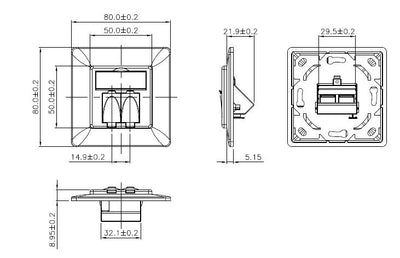EFB ET-25090 UAE Rahmenset f.2xKeyst ET-25090