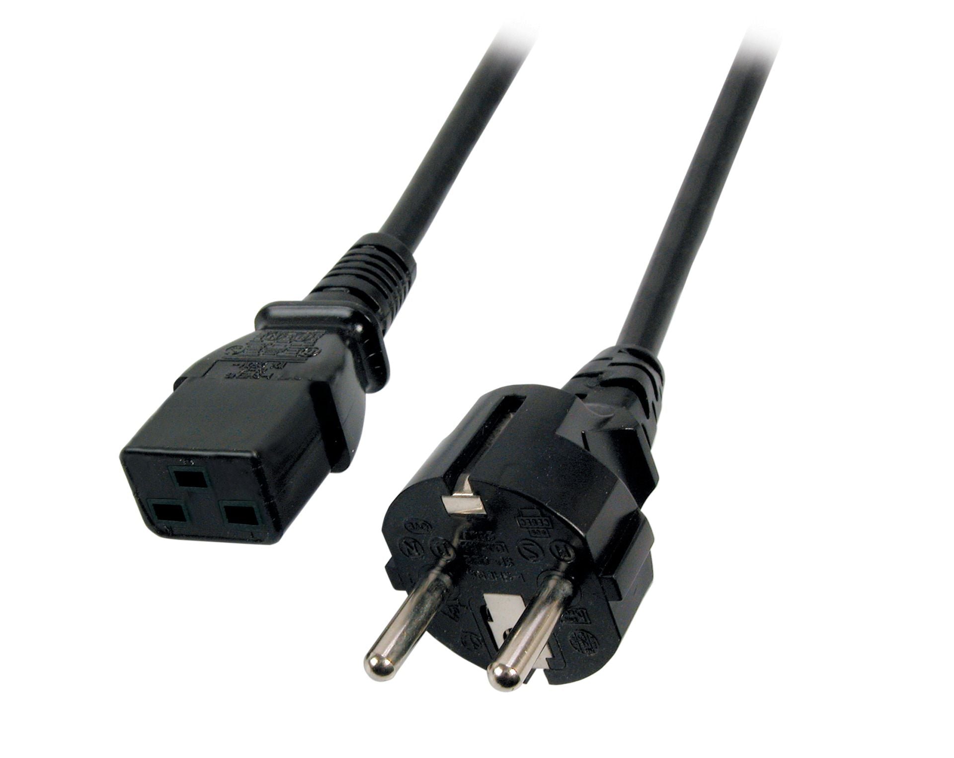 EFB EK511.3 Netzleitung Schuko 180°-C19 180° schwarz 3m 3x1.50qmm
