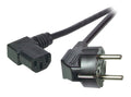 EFB EK535.2 Netzleitung Schuko 90°-C13 90° schwarz 2m 3x0.75qmm