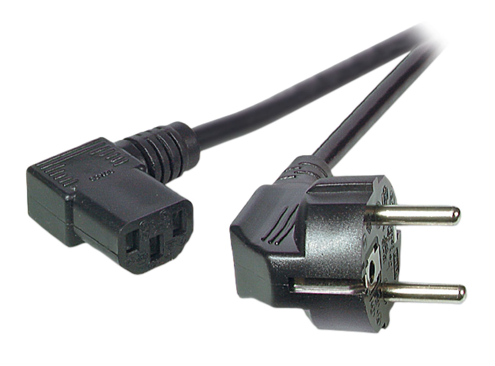 EFB EK535.5 Netzleitung Schuko 90°-C13 90° schwarz 5m 3x1.00qmm