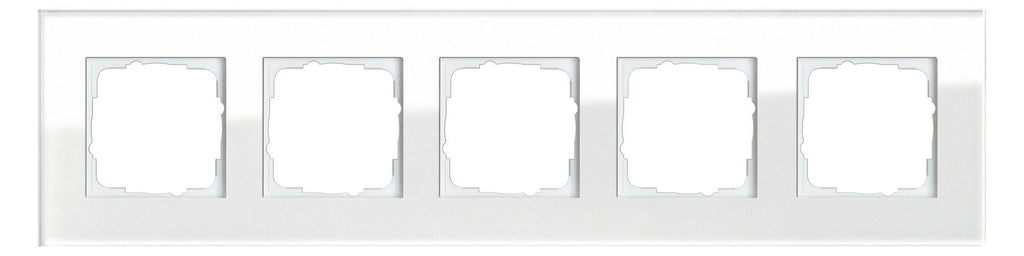 GIRA 021512 Abdeckrahmen 5fach Esprit Glas Weiß