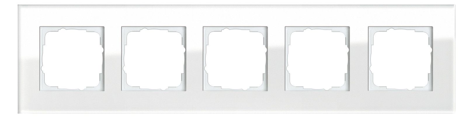 GIRA 021512 Abdeckrahmen 5fach Esprit Glas Weiß