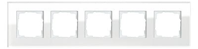 GIRA 021512 Abdeckrahmen 5fach Esprit Glas Weiß